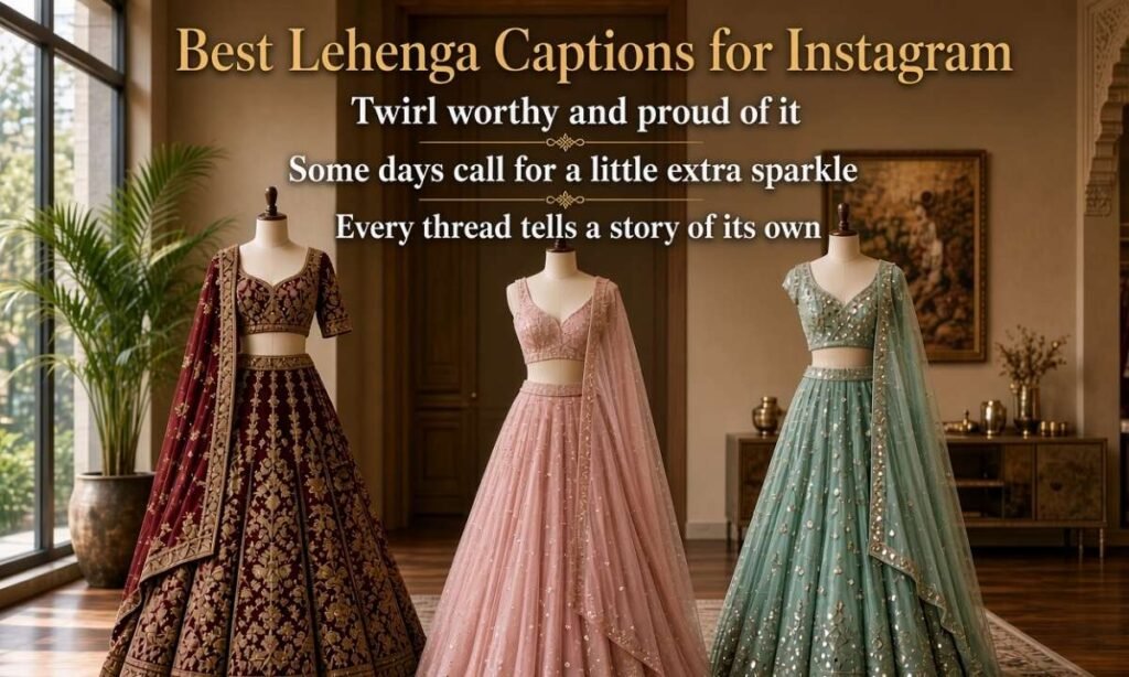 Best Lehenga Captions for Instagram