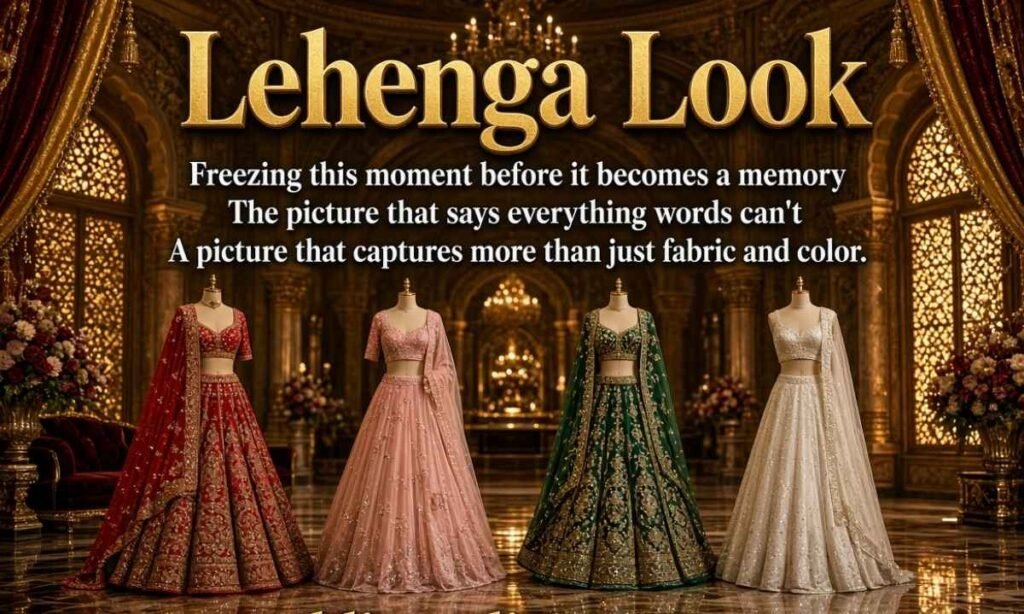 Caption for Lehenga Look

