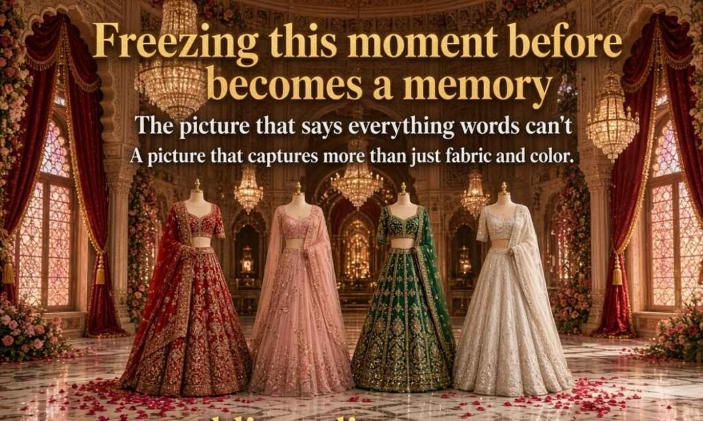 Captions for Lehenga Pictures
