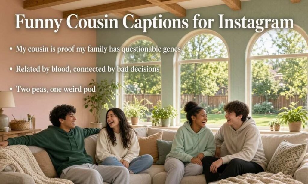 Funny Cousin Captions for Instagram