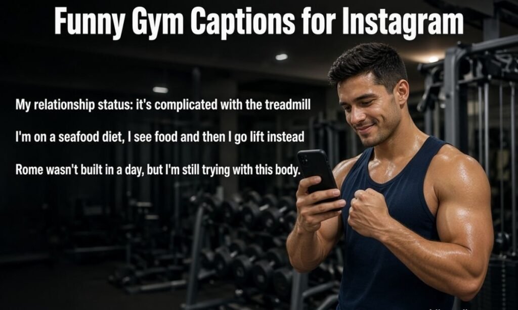 Funny Gym Captions for Instagram