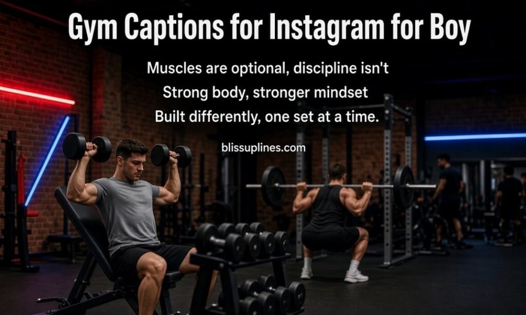 Gym Captions for Instagram for Boy