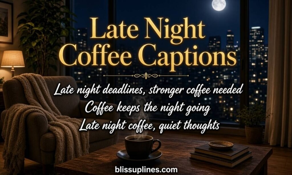 Late Night Coffee Captions