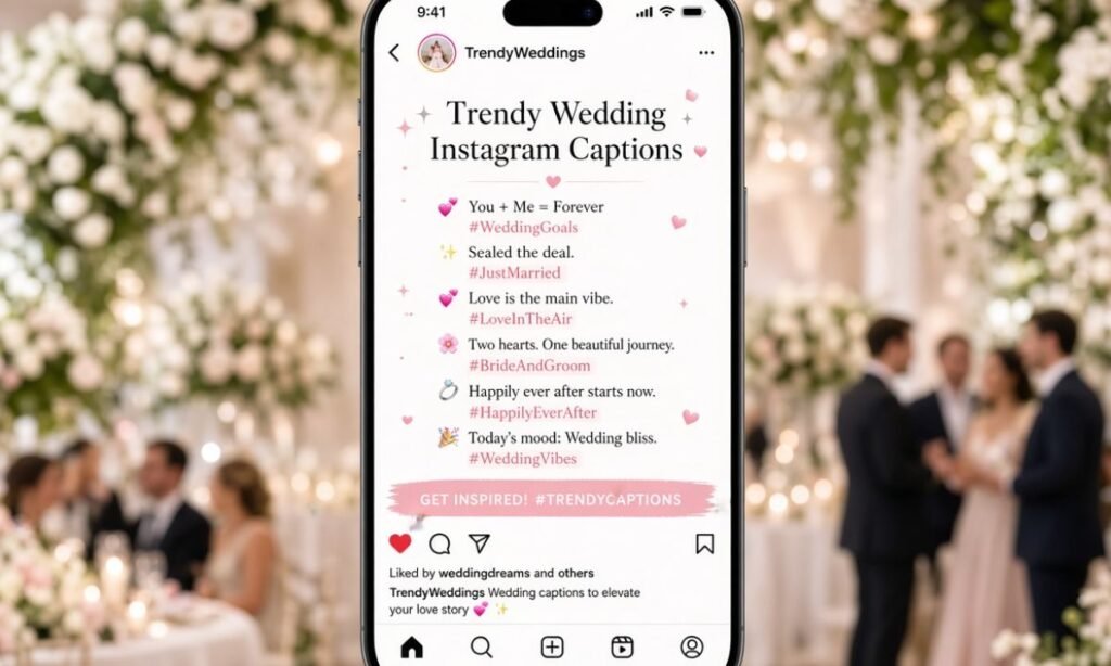 Trendy Wedding Instagram Captions