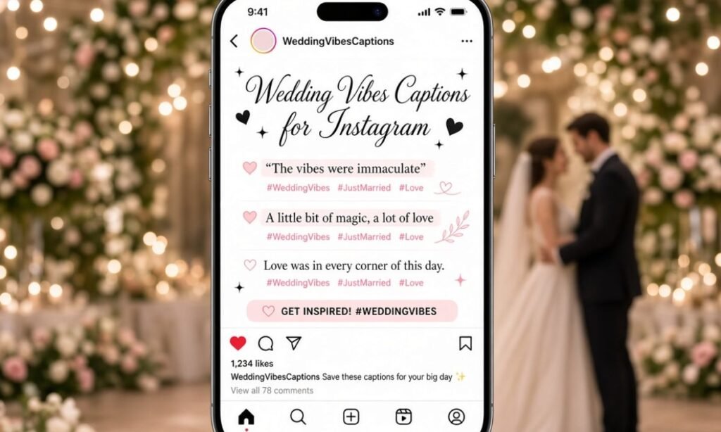 Wedding Vibes Captions for Instagram