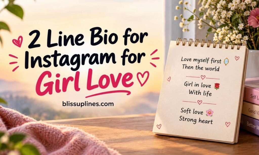 2 Line Bio for Instagram for Girl Love