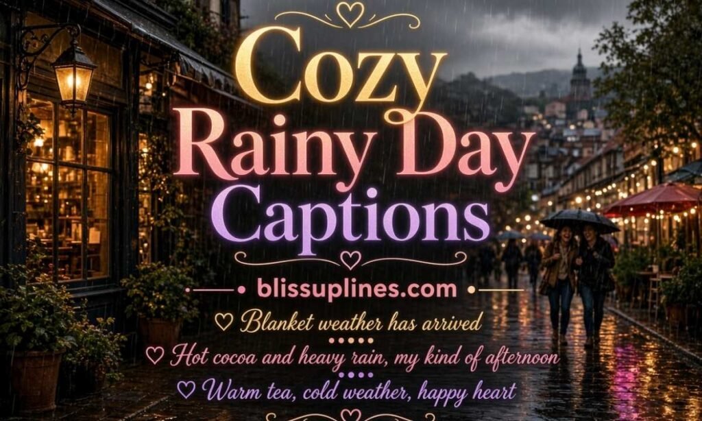 Cozy Rainy Day Captions