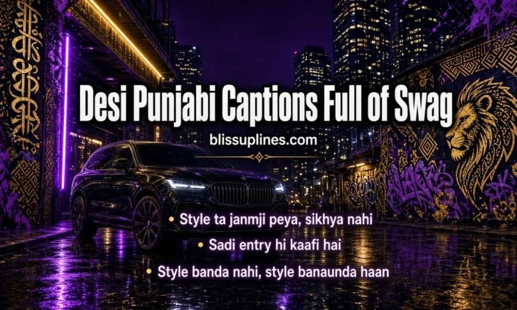 Desi Punjabi Captions Full of Swag
