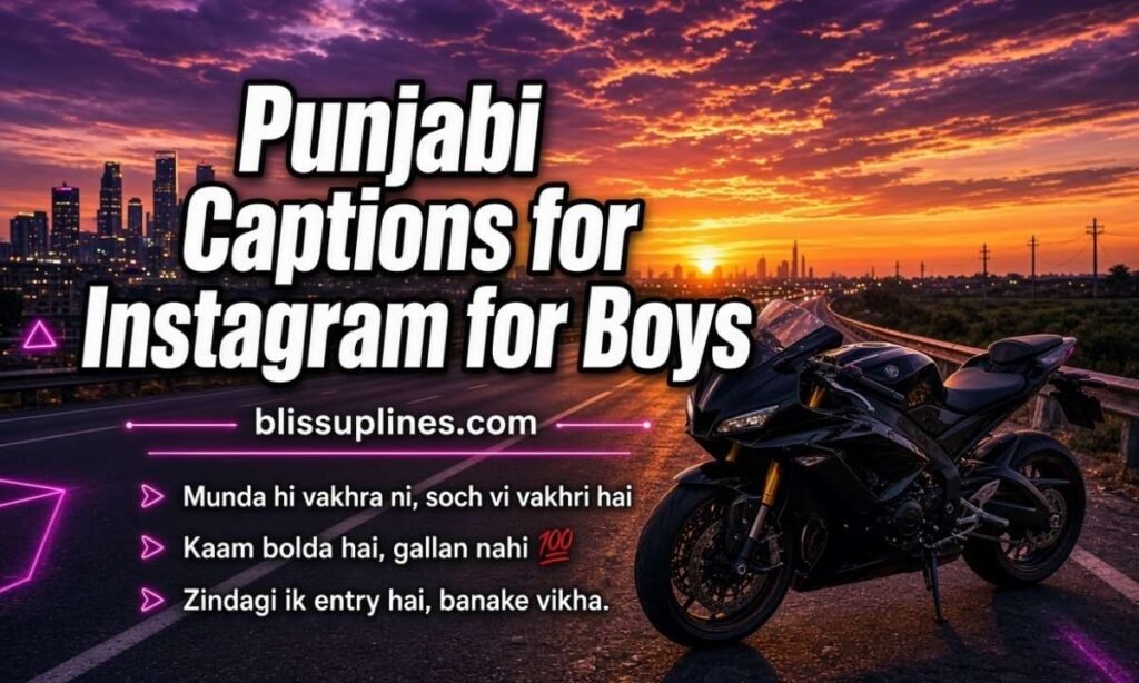 Punjabi Captions for Instagram for Boys