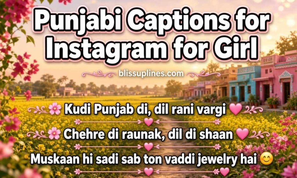 Punjabi Captions for Instagram for Girl