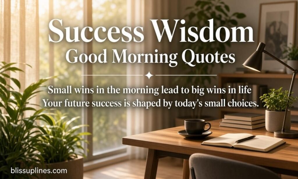 Success Wisdom Good Morning Quotes