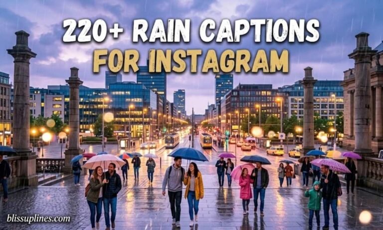 Rain Captions for Instagram